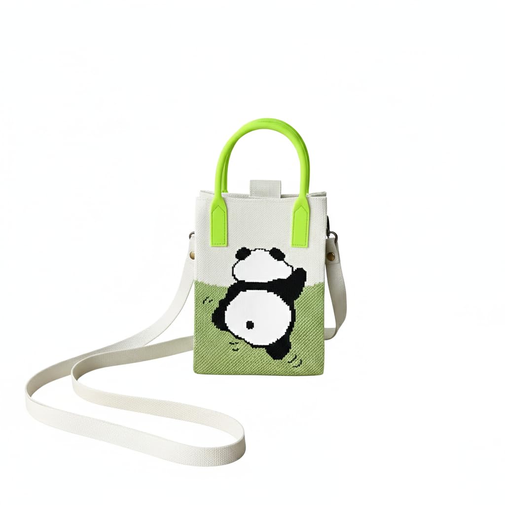 greecho Cute Canvas Mini Bag Collection, Floral and Heart Pattern Crossbody Purse with Adjustable Strap, Decorative Mobile Phone Holder for Women and Girls (Multi Color)-picture-34