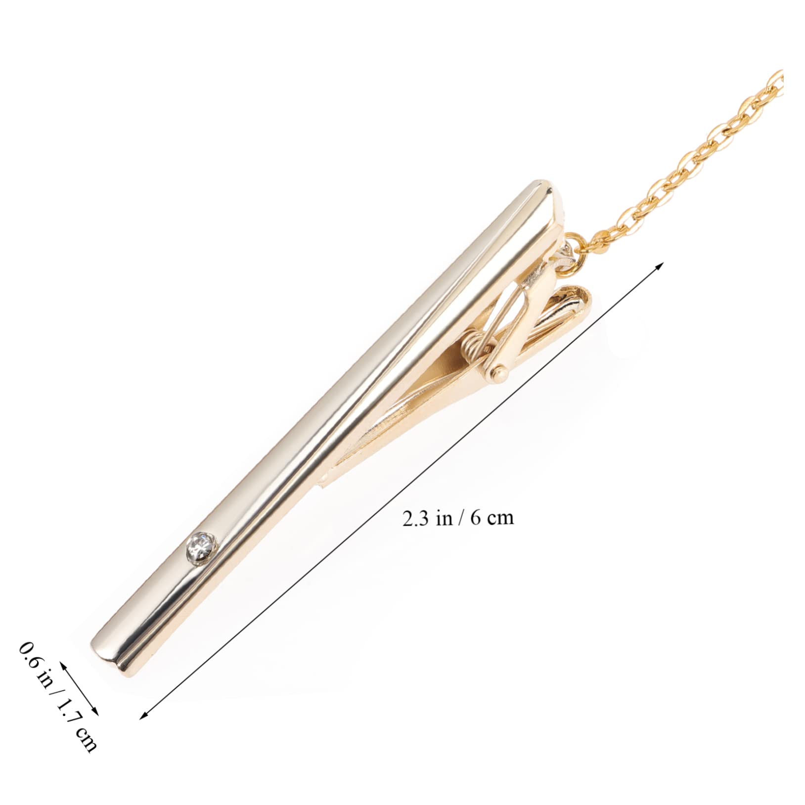 FRCOLOR Goldene Manschettenknackklammer Goldene Krawattenclip Krawattenklammern Für Männer Einzigartig Krawattenstangen Für Männer Schlüssel Krawattennadel Für Hemd Legierung