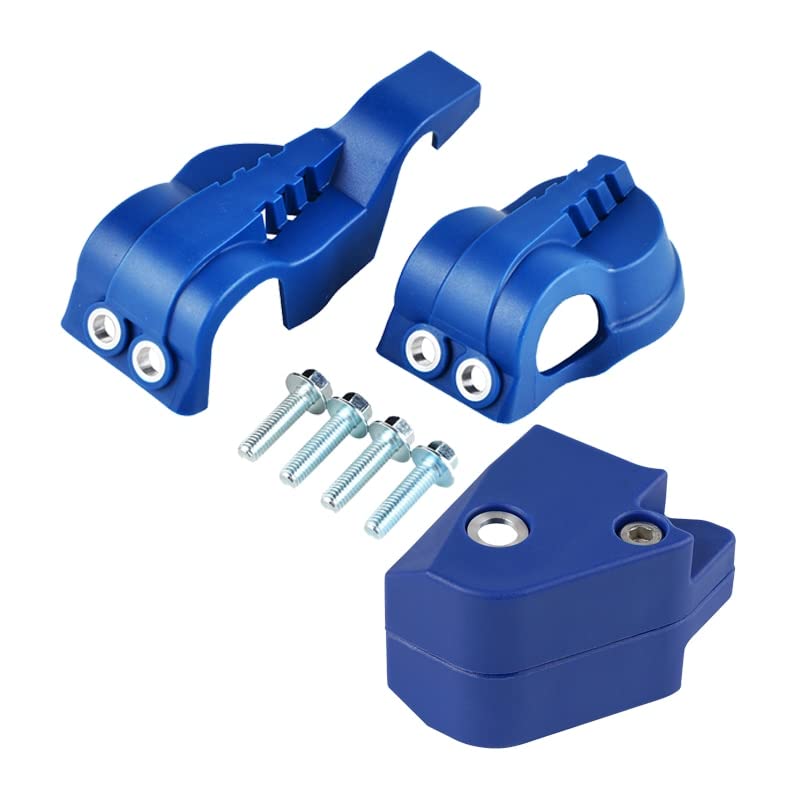 VMONTS Front Fork Shoe Protector Rear Shock Absorber Linkage Guard for Husqvarna FE TE FC TC FX 125 250 350 450 501 300 2016-2020 2019 (Color : Blue)