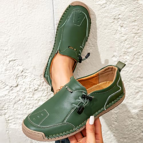 Women's Casual Loafers with Adjustable Ankle Strap Comfortable Slip-On Walking Shoes for Everyday Wear3