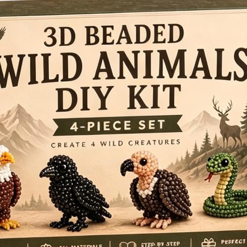 Juego de perlas 3D de animales para decorar tu oficina con estilo original 7