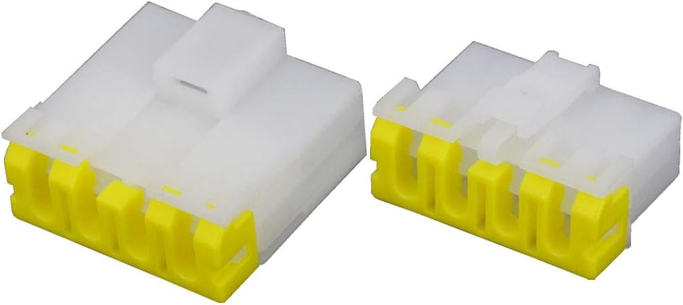 8 Pin Male and Female Car Plugs Wire Harness Connector with Terminal DJ70812-6.3-11/21 - (Color: Male and Female Plug, Package: 10 Sets)