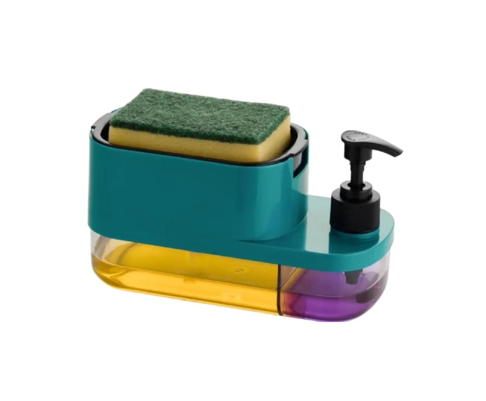 3 in 1 Soap Dispenser for Kitchen Sink, Dish Wash Dispenser with Sponge Holder, Liquid Soap Dispenser for Wash Basin, Dishwasher Liquid Dispenser, Kitchen Sink Organizer, Dishwashing Liquid Dispenser-image-40