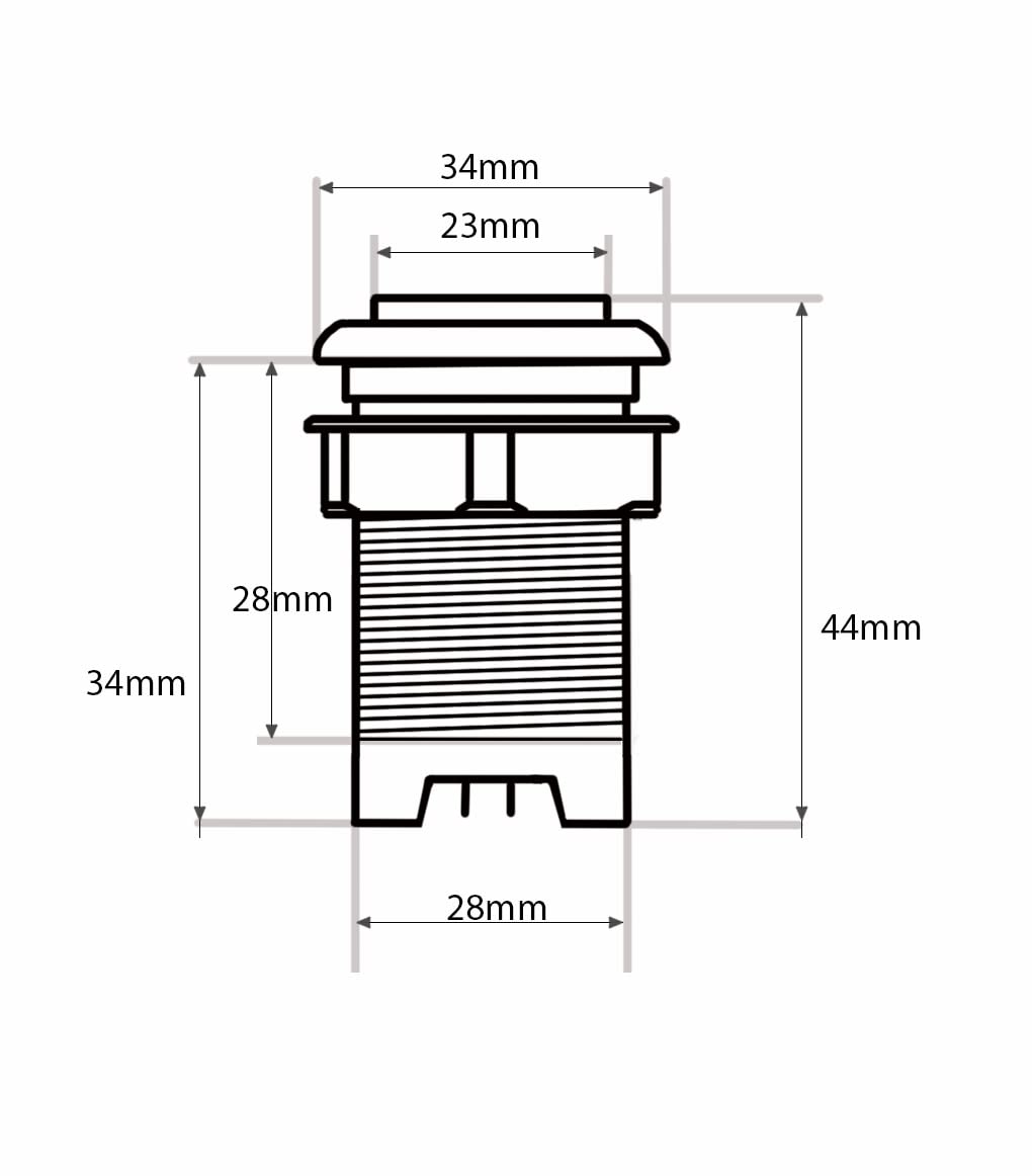 Lot De 8 Boutons De Jeu Arcade Lumineux LED Et Switch Intégré Vissable Transp