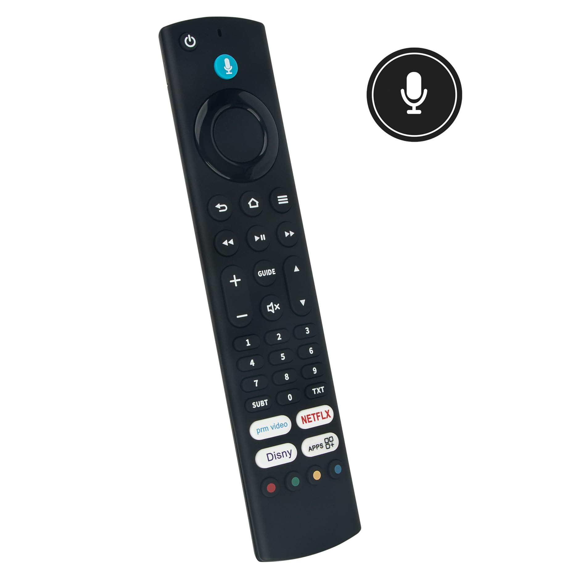 VINABTY CT-8566 Replace Voice Remote Control Fit for Toshiba TV CT-8571 43LF3F63DAZ 40LF3F63DAZ 43UF3D63DAX TCL TV 50CF630 55CF630 CT8566