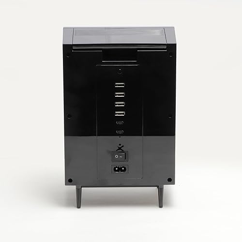 Miniatura 9 de New Wave Toys Mini estación de carga USB de máquina de cigarrillos réplica a escala 16, cargador rápido USBC (x2) y USBA (x4), centro de oficina de