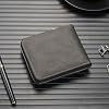 Men's Eagle Embossed Wallet, Personalized 3D Bald Eagle Leather Bifold Wallet, Slim ID Card Minimalist Wallets (BrownA)