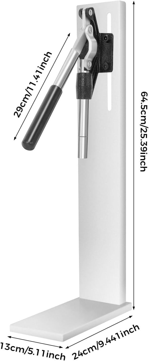 Manual Wine Bottle Corker Machine, Stainless Steel Cork Press with Adjustable Height for 0.2L-0.75L Bottles, 300+/Hour Efficient Bottling Kit for Home Winemaking, Bars, Wineries, Includes 2 POM Covers