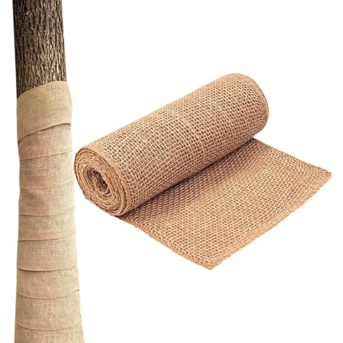 木用麻布保護シート,樹幹 凍結防止防寒バリア | 防凍 植物 カバー | 冬季 屋外景観用 高床式花壇 温室 パティオ ポーチ 裏庭
