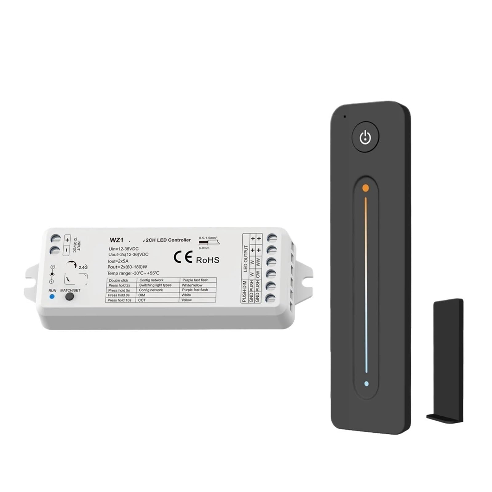 Variateur LED WZ1 pour réparer et contrôler un ruban LED blanc dynamique