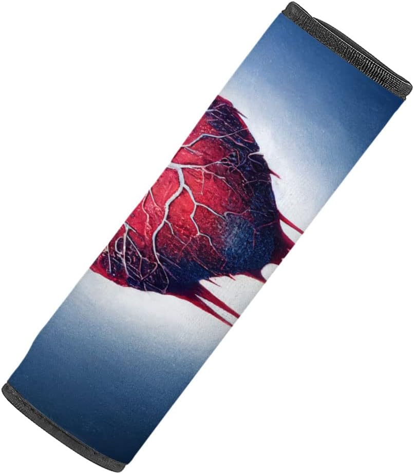 Snow Heart Car Seat Belt Pads - Cute Seat Belt Cover - Beautiful Seat Belt Cover