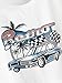 SweatyRocks Women's Embroidered Crop Top Short Sleeve T Shirt Graphic White X-Large