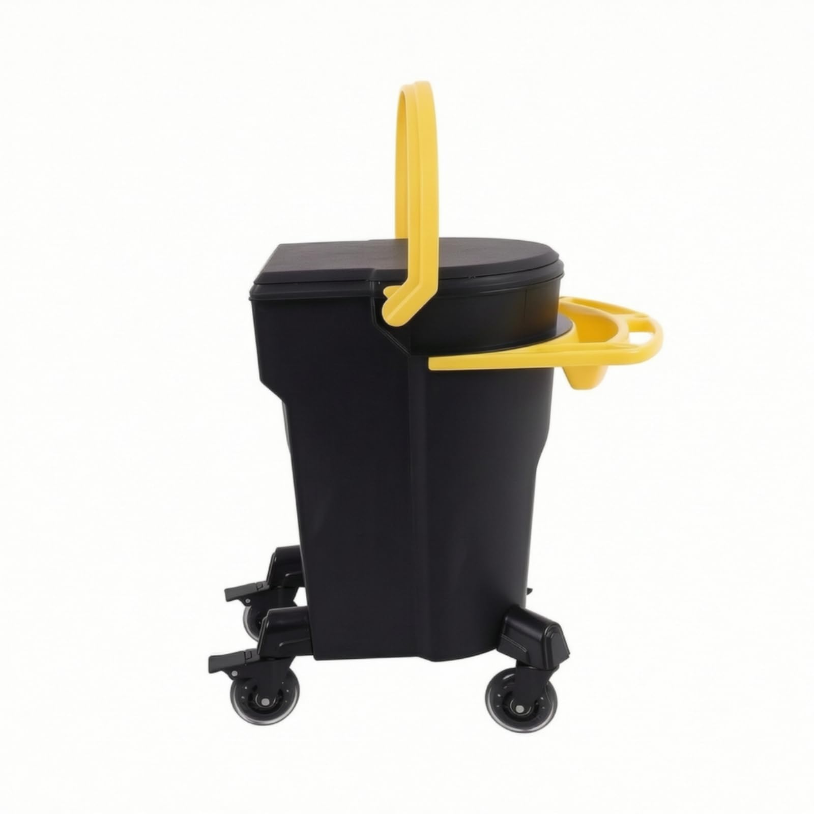 Cubo Lavado con Ruedas Multiuso Bal Limpieza con Ruedas Ahorra Espacio Cubeta Portátil para Automovilistas, Garaje