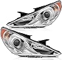 ECCPP Headlight Assembly For Hyundai Sonata 2011-2014 Driver and Passenger Side Headlamps