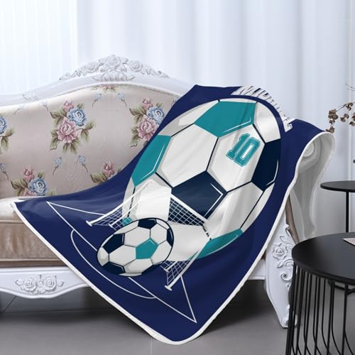 GoTussWO Personalized Gift Playing The Field Turquoise Safe Blanket, Stroller Canopy Replacement,40x50Inch