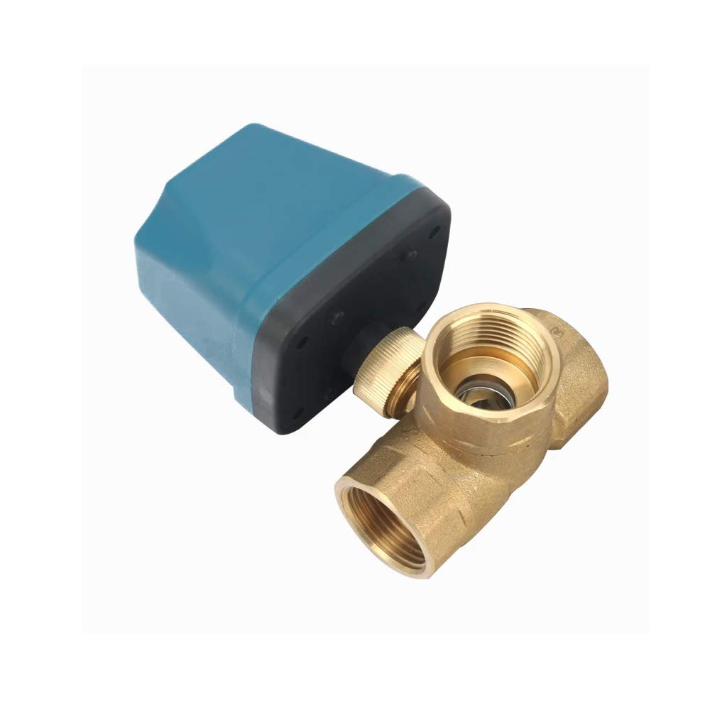 Válvula de conmutación de 3 vías, válvula de zona, válvula de bola, DN32, válvula eléctrica, válvula de motor, válvula de latón, válvula de bola de tres vías, para control de flujo, válvula de zona,