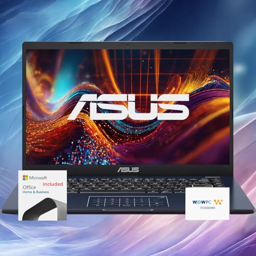 Image of ASUS Portable Go 14 inch Laptop • 2024 Flagship • 4GB RAM • 1.5TB Storage (1TB SSD + 64GB eMMC + 512GB External Hard Drive) • Intel Processor • 1 Year Microsoft 365 • Windows 11 • w /WOWPC Bundle