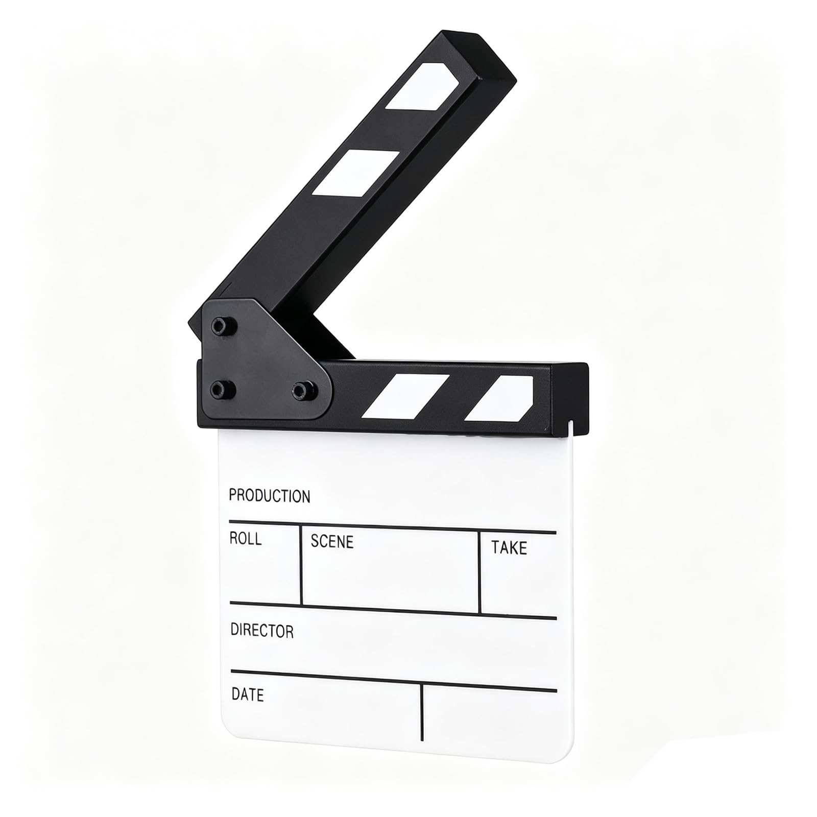 Docooler Compatto Acrilico di Dimensioni Compatte Assicura a Secco TV Film Regista Filmato Azione Scena Clapper Board Slate