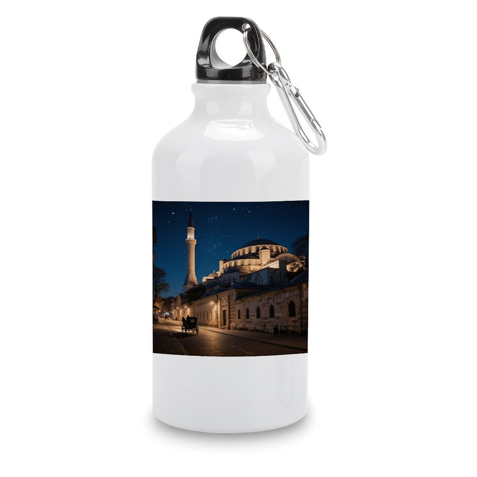 Fekiloot Style Hagia Sophia Aluminum Water Bottle Travel Tumbler Reusable Lightweight Outdoor Sports Water Bottles For Gym Sports Camping Hiking Fishing400ml