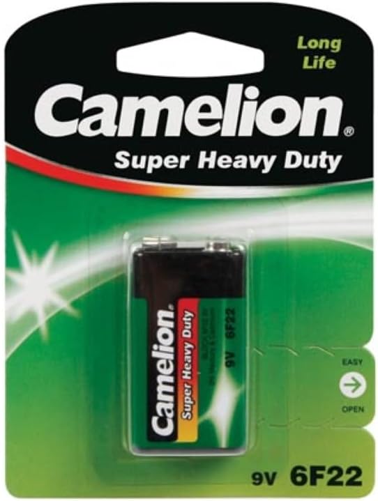 Camelion 10000122 6F22 9 V Super Heavy Duty Battery