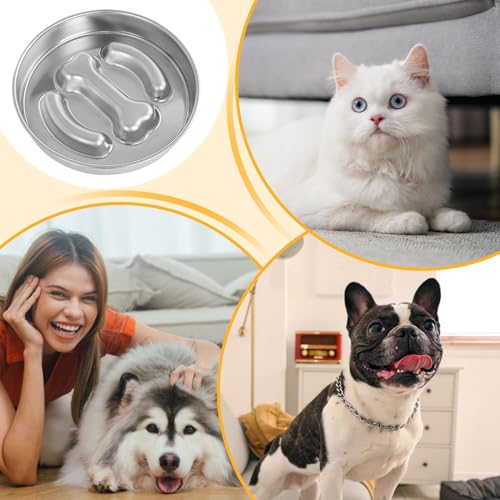 Anti-Tip Stainless Steel Slow Feeder Bowl for Dogs, Durable Feeding Dish for Medium & Large Breeds, Ideal for Beef Jerky & Diced Chicken, Encourages Slower Eating for Better Digestion – Bild 5