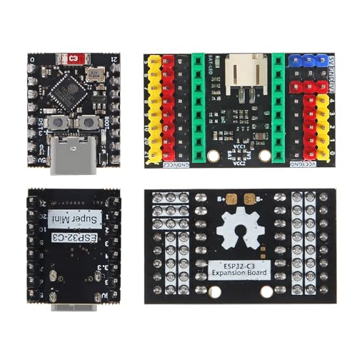 Image of AITRIP 2 Sets ESP32-C3 MINI Development Board ESP32 Super Mini Development Board ESP32-C3 Development Board WiFi Bluetooth with Expansion Board for Arduino