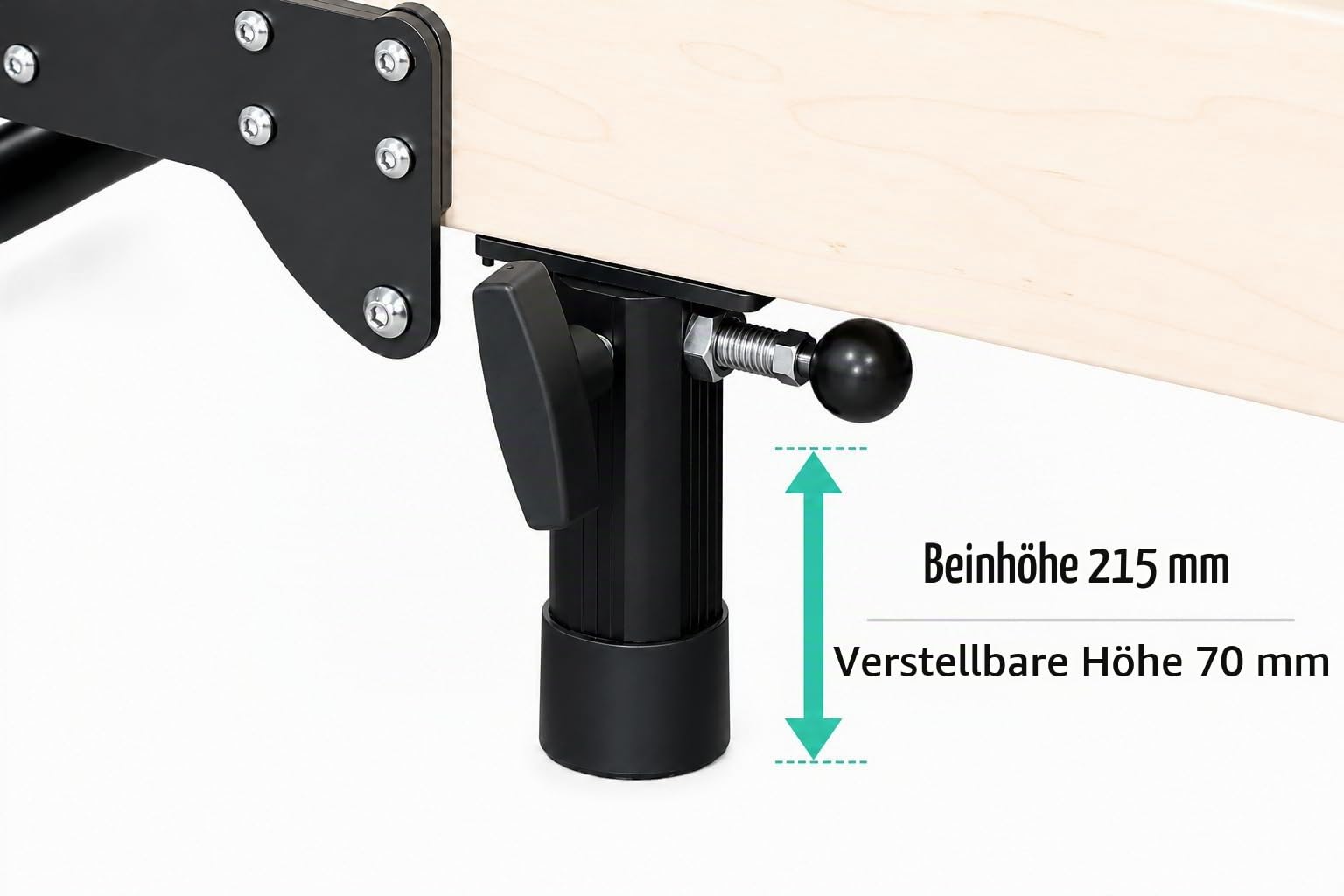 Reformer F1 – Professionelles faltbares Pilates-Gerät für Zuhause und Studio, aus schwarzem Ahornholz, mit Federn und komplettem Zubehör