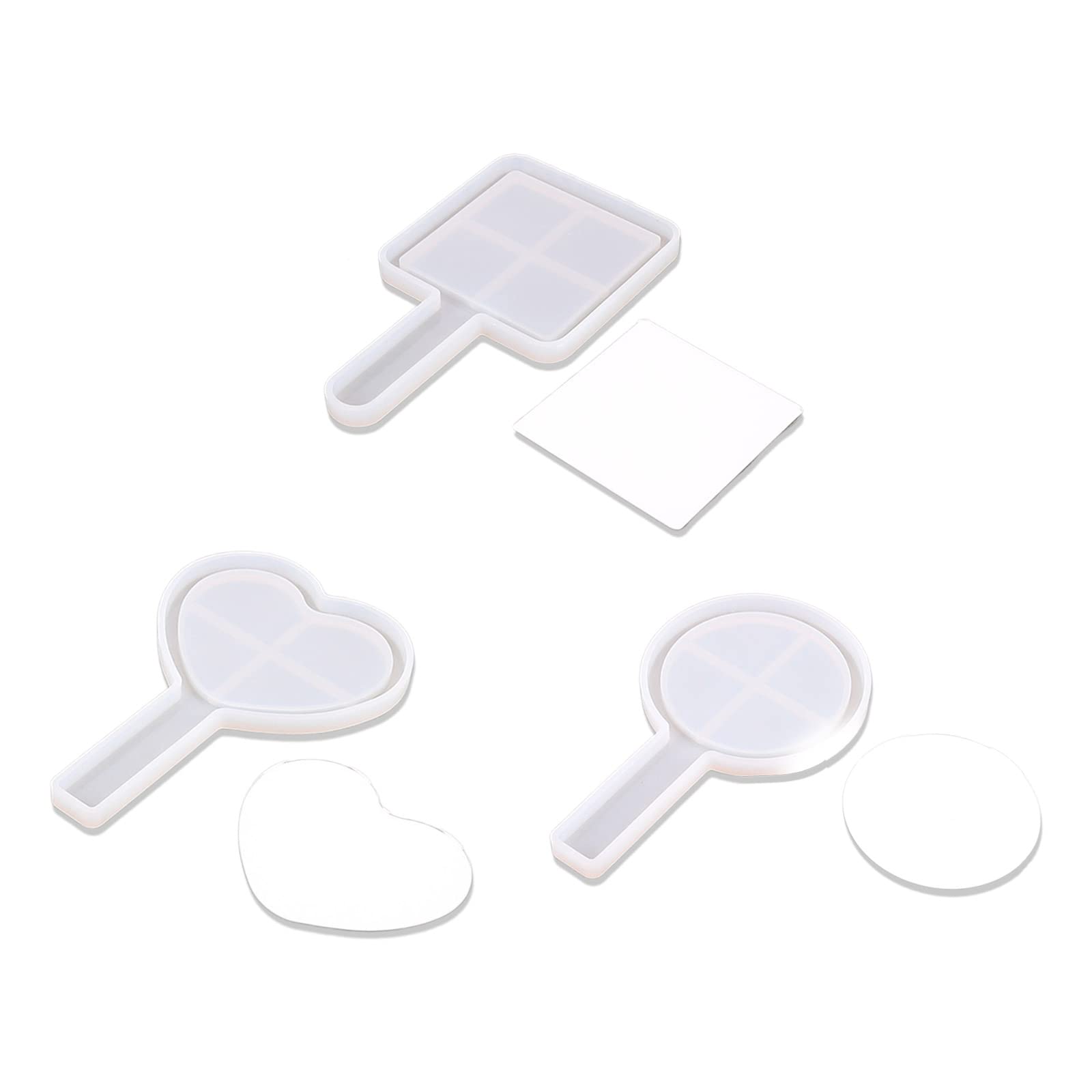 Stampo In Silicone A Forma Di Conchiglia Per Specchietto Da Trucco Fai-da-te – Set Da 2 Pezzi, Flessibile E Riutilizzabile
