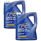 2x 5L Mannol DOT-4 Bremsflüssigkeit Brake Fluid