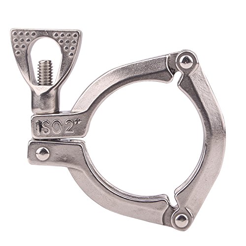 Image of DERNORD 2 Inch Three Segment Sanitary Clamp Stainless Steel 304 Tri Clamp Clover ((Tri clamp:2 Inch))