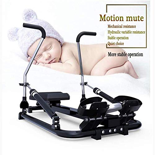 Image of Multi-Function Rowing Machine,6 Level Adjustable Resistance 120Kg Max Weight Exercise Fitness Machine Indoor Household Foldable