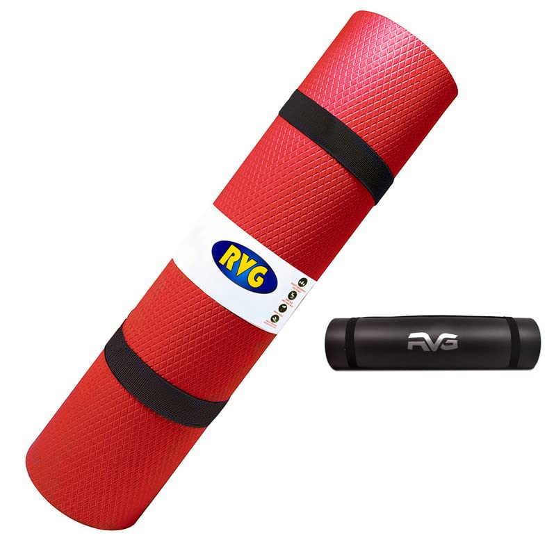 RVG® Yoga mat for Women and Men with Bag, EVA Material 6mm Extra Thick Exercise mat for Workout Yoga Fitness Pilates and Meditation, Anti Tear Anti Slip For Home & Gym Use (Red) (B09CL79LBT) Amazon Price History, Amazon Price Tracker