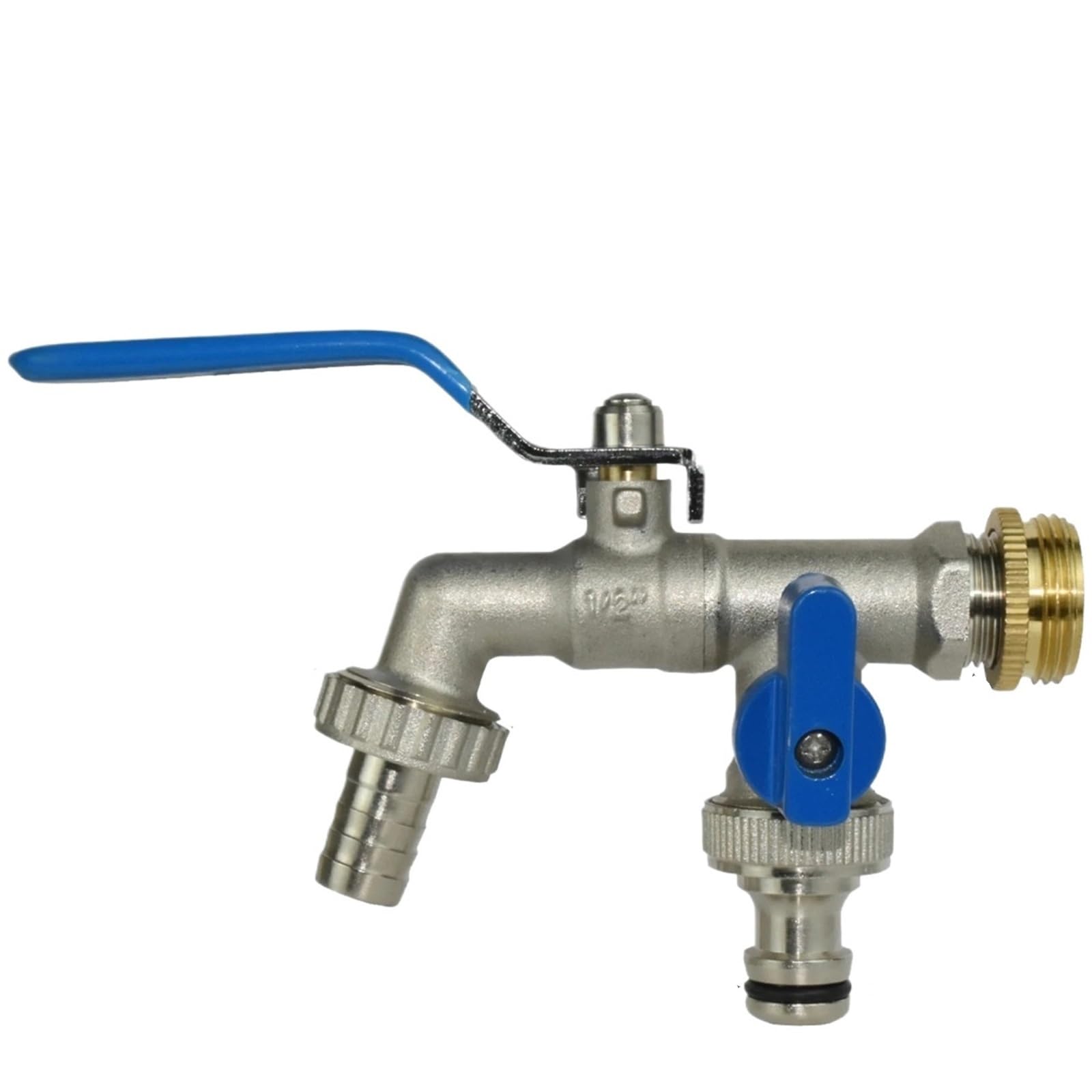 Wwpmnqd Spl11-589 Taps Garden Replacement 1/2'' Ibc Water Tank Connector Brass Tap Faucet Adapter 2-Way 1-Way Irrigation Hose Joint Fitting Ball Valve For Garden(Spl11-589)