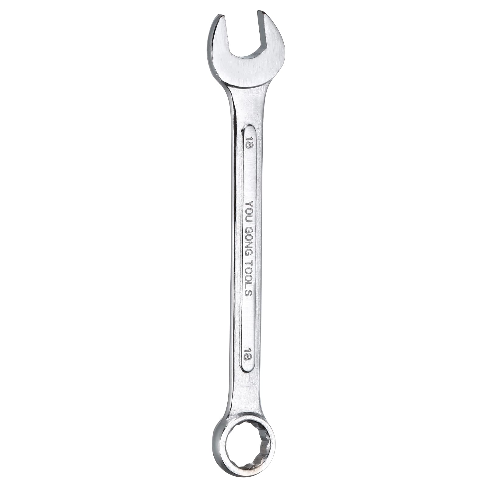 sourcing map Metric Combination Wrench 18mm Open End & 15-Degree Offset 12-Point Box End Double Ended Wrenches Spanners Tools for Household Automotive Machinery DIY Repair