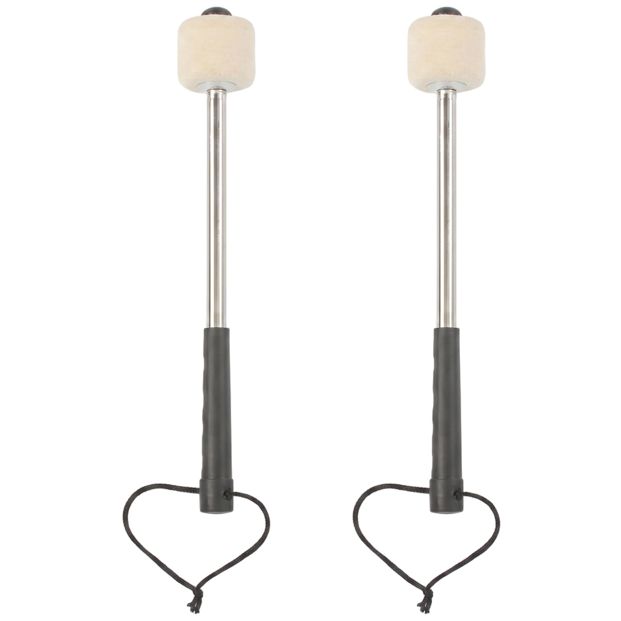 2Pcs Drum Mallets, Bass Drum Mallet with Aluminum Shaft & Wool Felt Head Accessories for Snare Drums, 12.6in, Mallet