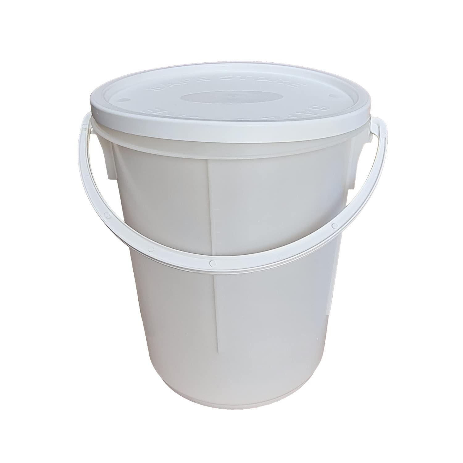 Buy 25L Litre White Multi-Purpose Storage Bucket with Plastic Handle ...