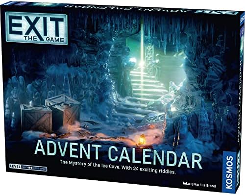 EXIT: Advent Calendar - The Mystery of The Ice Cave | EXIT: The Game - A Kosmos Game | Family-Friendly, Card-Based at-Home Escape Room Experience in a Calendar| 24 Riddles Over 24 Days | Ages 10+
