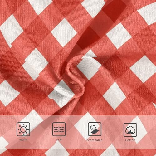 Red White Buffalo Checkered Plaid Toddler Girls's Underwear 2T 23008723