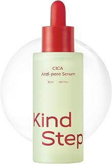 Pore Refining Cica Serum, Korean Facial Serum for Smooth Skin Texture, Sebum Balance & Makeup Prep, Lightweight Hydrating Essence, 1.69 fl. oz.