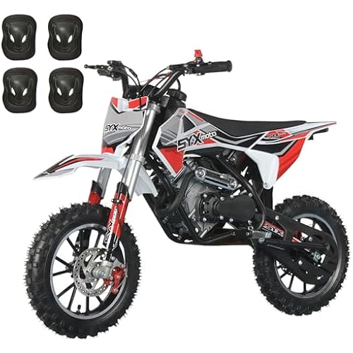SYX MOTO 60cc Dirt Bike for Kids, Top Speed 22 Mph, 4-Stroke Gas Pit Bike