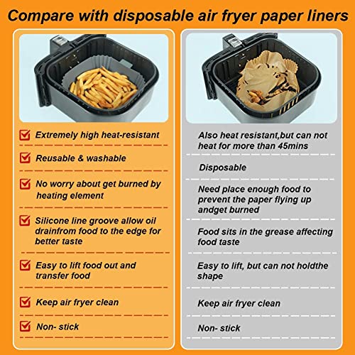 Akulife Silicone Air Fryer Liners - 2 Pack detail image 2