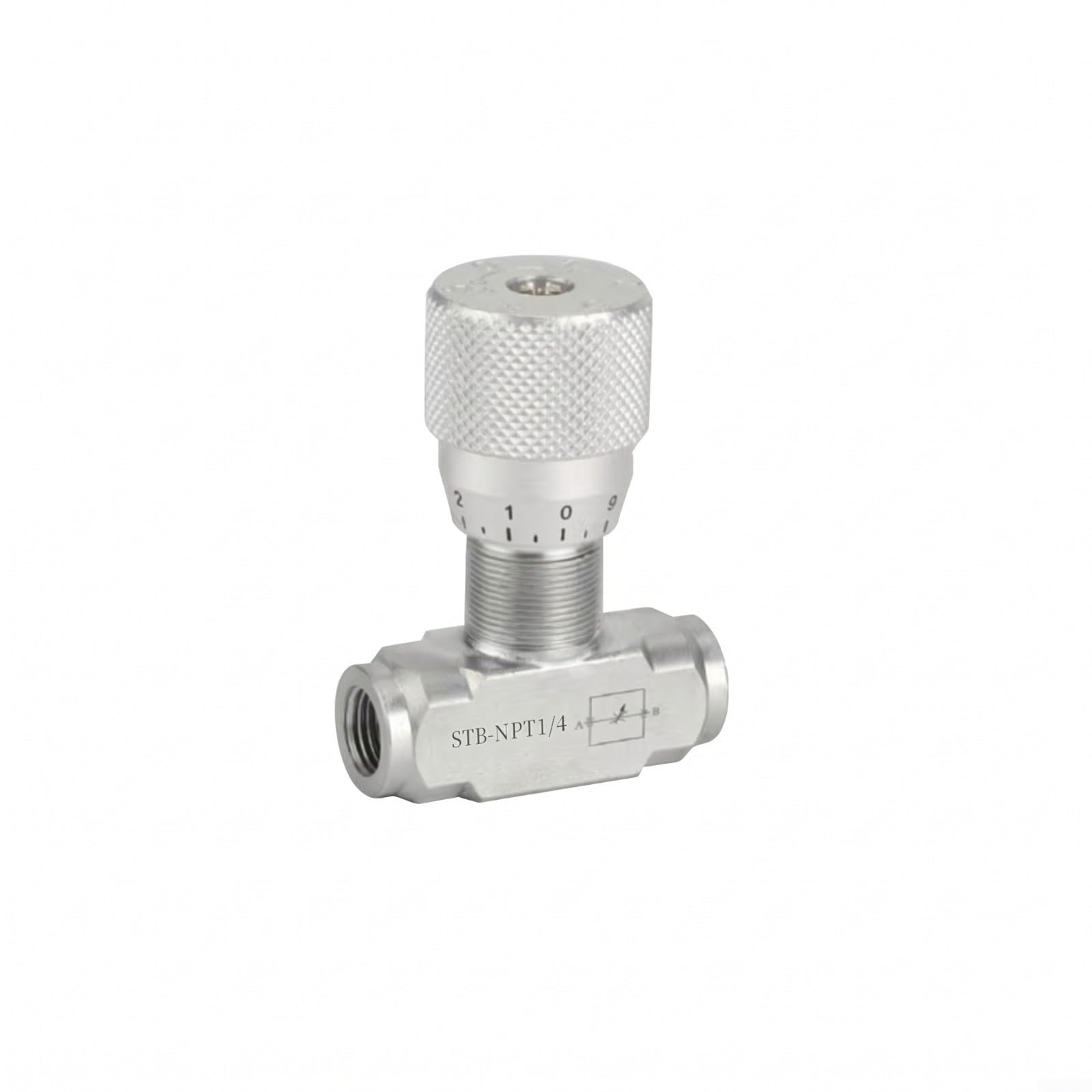 Vanne de régulation de débit hydraulique STB-NPT1/4 bidirectionnelle en acier