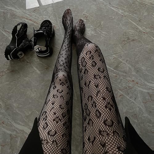 Image of Women Sexy Fishnet Stockings Lace Stockings Black Fish Net Tights Pantyhose Sexy Fishnet Tights (Standard, Black 2)