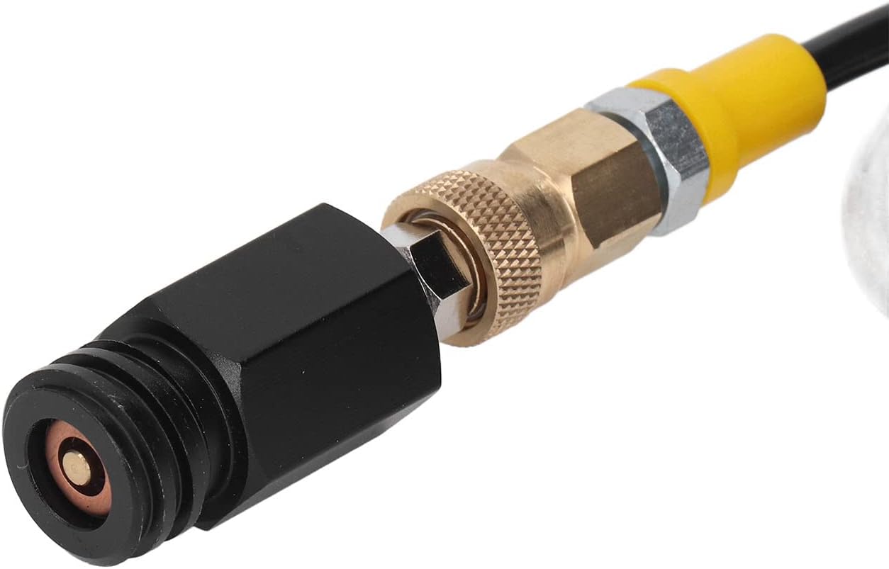 Soda Maker Direct Adapter Connector with Hose, 1600PSI Tank Cylinder Kit, Brass and Stainless Steel, 60in Gas Hose, 2 Gaskets and Washer, Easy Installation