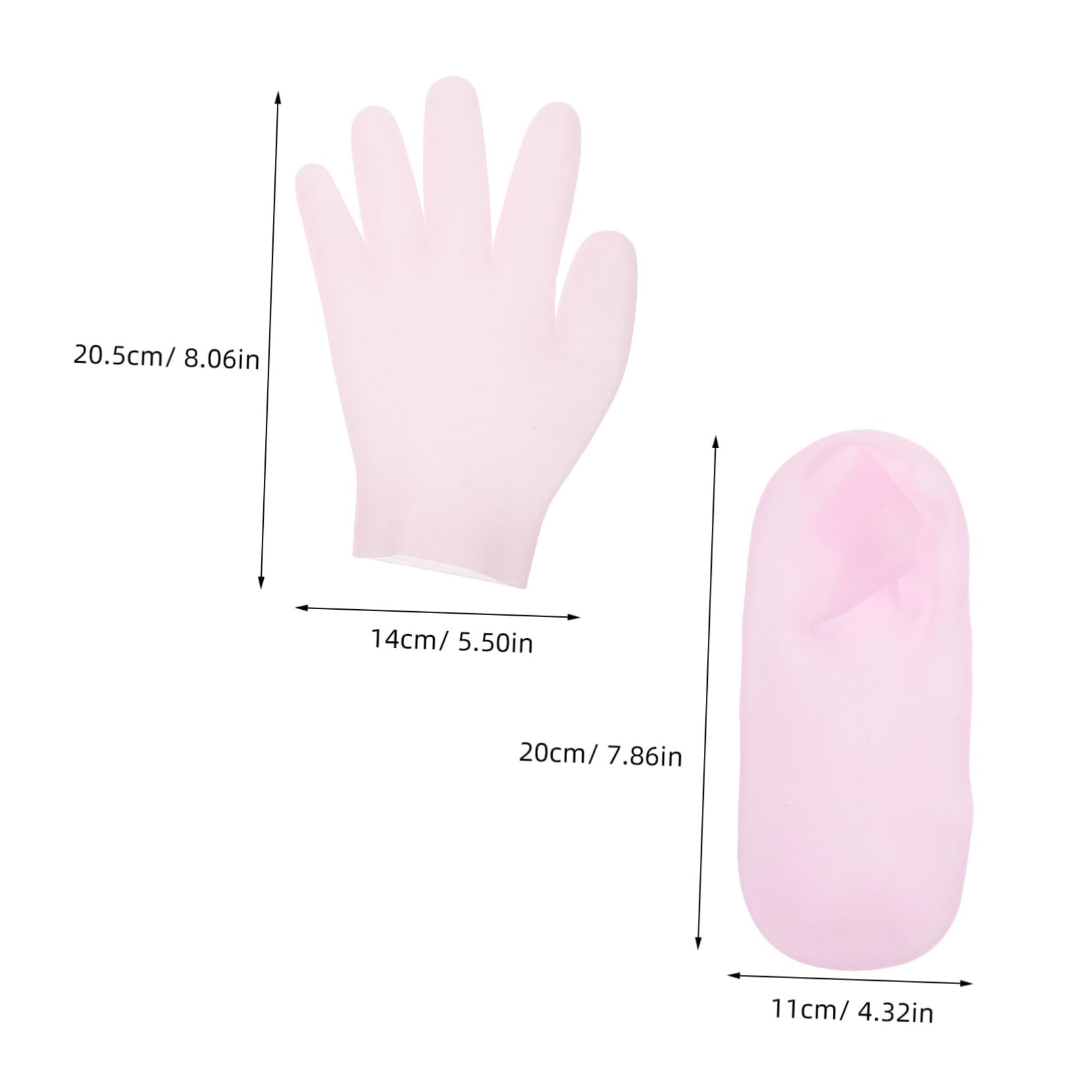 VICASKY Elastic Moisturizing Gloves Socks Pair Dry Hand Foot Care Ray Protection Comfortable Fit for Women