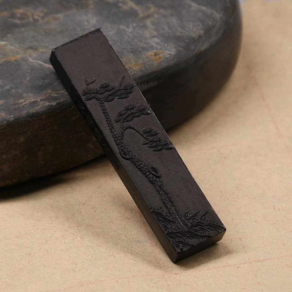 Bâton d'encre Encre de Chine Bâton d'encre de Calligraphie Chinoise Ancienne de 3,7 Pouces