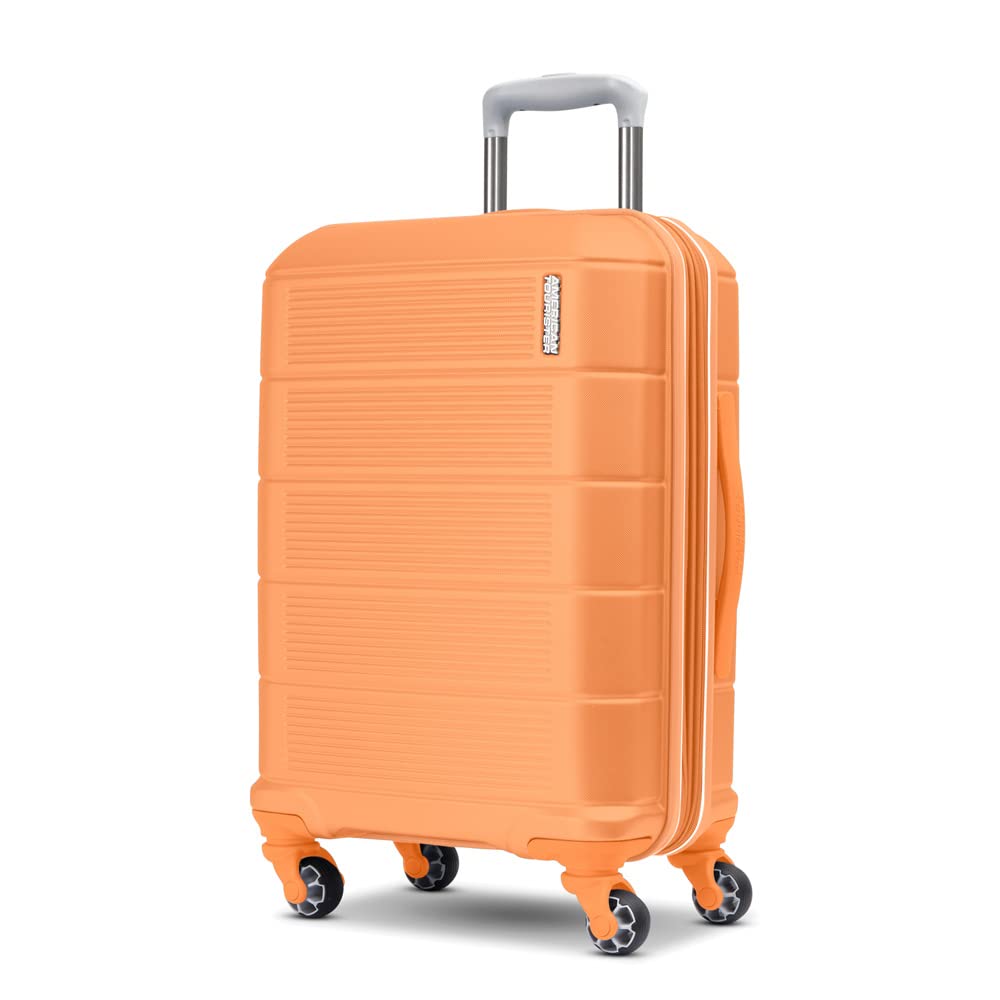 American Tourister Stratum 2.0 Expandable Hardside Luggage with Spinner Wheels, 20-Inch Carry-On, Papaya