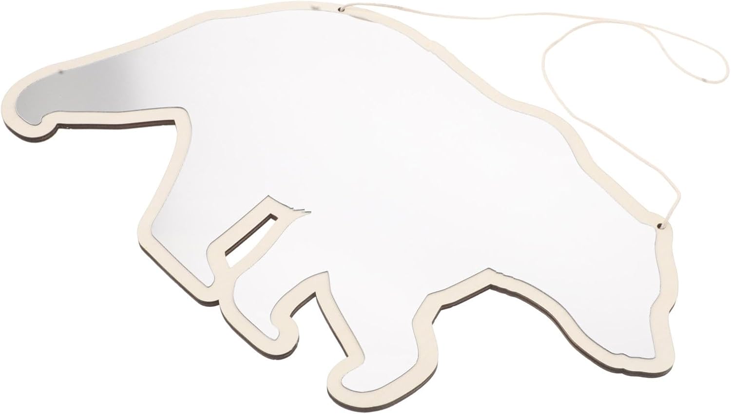 Cute Bear Shape Dressing Mirror, Wall Hanging Acrylic Mirror with High Clarity, Safe for Nursery or Bedroom Decor