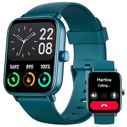 Fitpolo Smart Watch for Men Women,1.8” Touchscreen, Bluetooth Call, Alexa Built-in,24/7 Heart Rate,SpO2 Monitor,Step Counting,Sleep Tracking, IP68 Waterproof Fitness Tracker Watch for Android iPhone