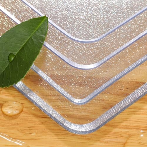 Coeokss e[uNX Table Cover PVC ϔM _CjO}bg G{XH 5mmpR 65°GbW  2mm 3mm ܂肽݃fXN wKfXN  ی}bg ȒP JX^}CY\(}bgF 3mm,